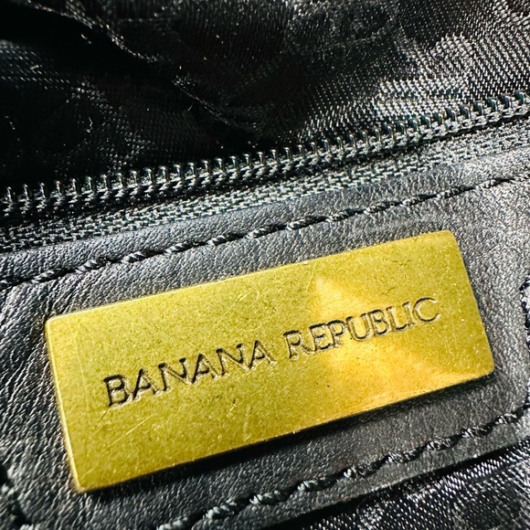Banana Republic Black Leather Satchel - Picture 7 of 7